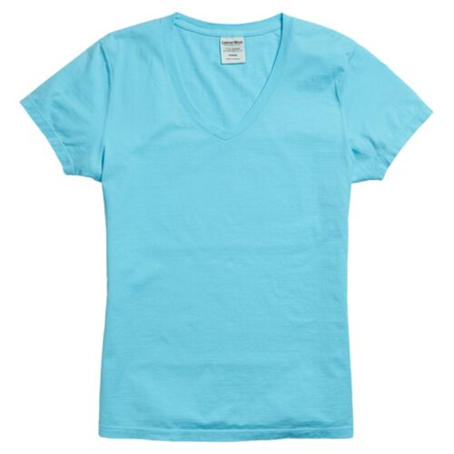 Women's Garment-Dyed V-Neck T-Shirt Thumbnail