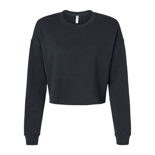 Women's Lightweight Crop Crewneck Sweatshirt Thumbnail