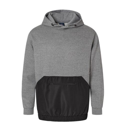 Unisex Mixed Media Hooded Sweatshirt Thumbnail