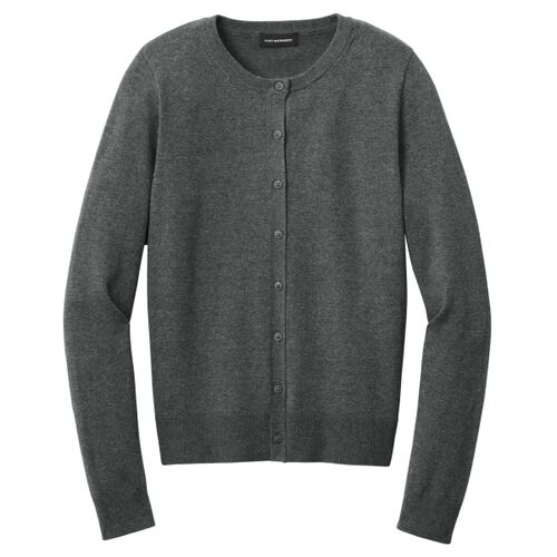 Women's Easy Care Crewneck Cardigan Sweater Thumbnail