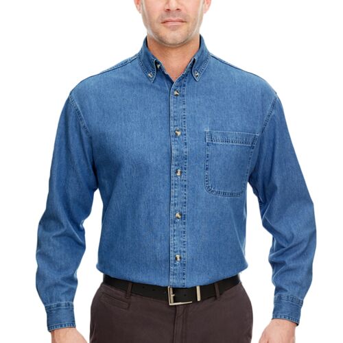 Men's Cypress Denim Shirt with Pocket Thumbnail