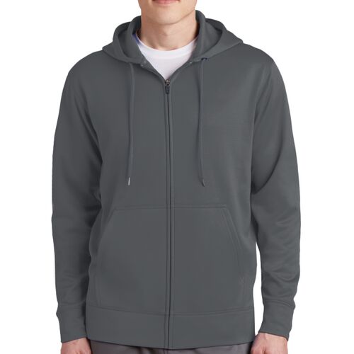 Sport Wick ® Fleece Full Zip Hooded Jacket Thumbnail